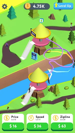 Idle Zipline Screenshot 0