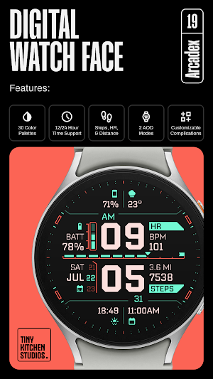 TKS 19 Arcadex Watch Face Screenshot 1