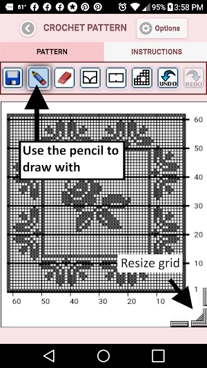 Filet Crochet Pattern Creator Screenshot 1