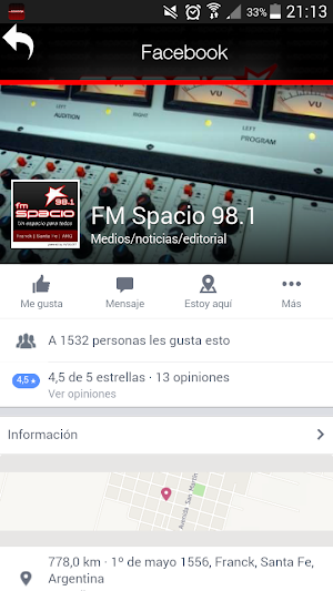 FM Spacio 98.1 - Franck Screenshot 2