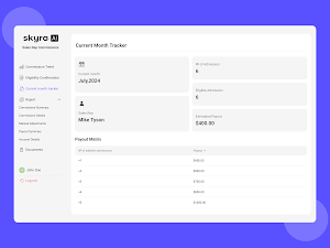 BlueBird AI Commissions Screenshot 2