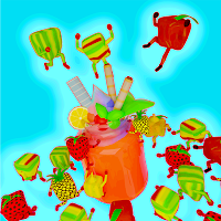 Crazy Fruits: Make tasty juice