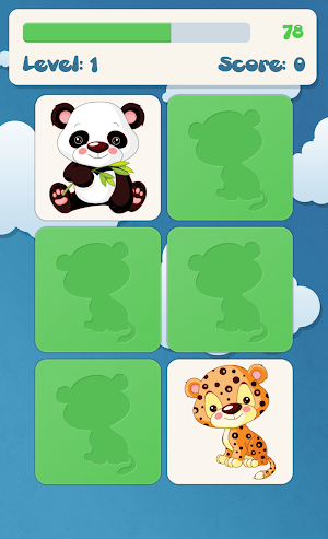 Animals memory game for kids Screenshot 1