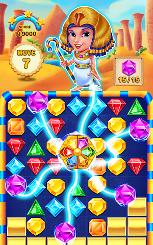 classic diamond puzzle pharaoh legend Screenshot 0
