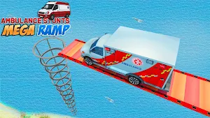 Ambulance Stunts Driving: Mega Ramp GT Racing Screenshot 0
