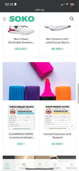 soko ug  online shopping Screenshot 1