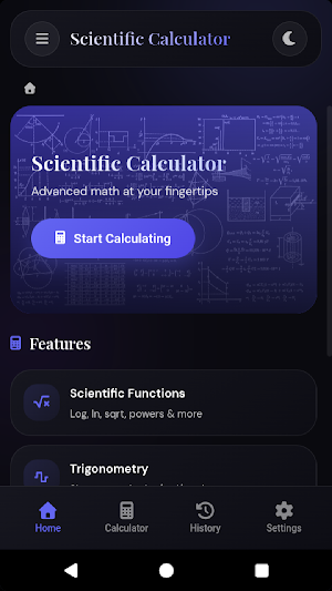 Scientific Calculator+ History Screenshot 0