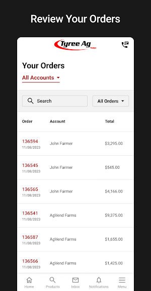 Tyree Ag Portal Screenshot 3