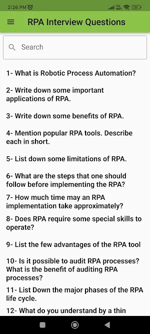 RPA Interview Question Screenshot 0