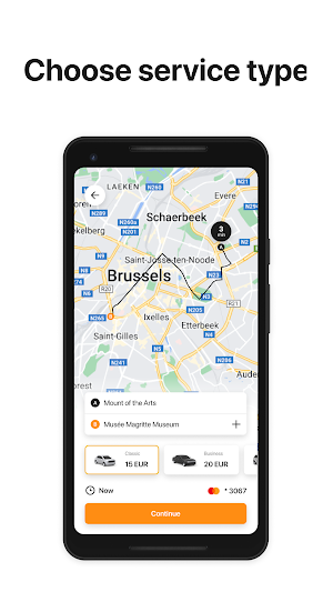 B Taxi Brussels: Rides, 24/7 Screenshot 2
