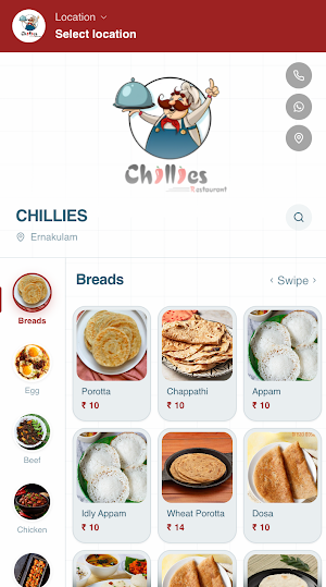 Chillies Restaurant Screenshot 1