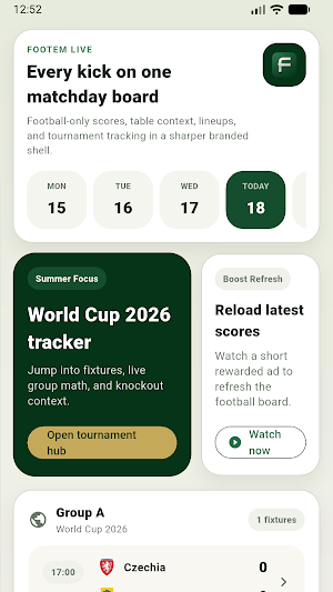 Footem: Live Football Scores Screenshot 0