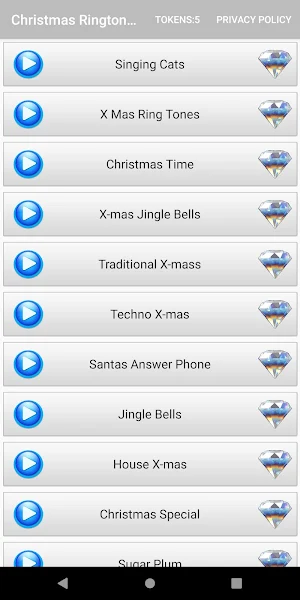 Christmas Ringtones Screenshot 1