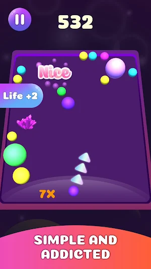 Fun Ballz - Hit and merge balls race by color Screenshot 1