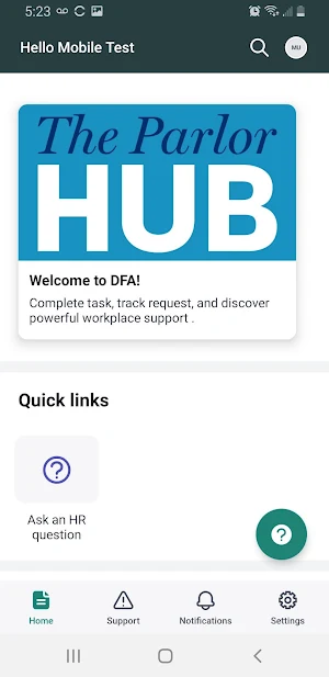 The Parlor HUB Screenshot 2