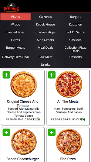 Pepinos Pizza Gorseinon Screenshot 1