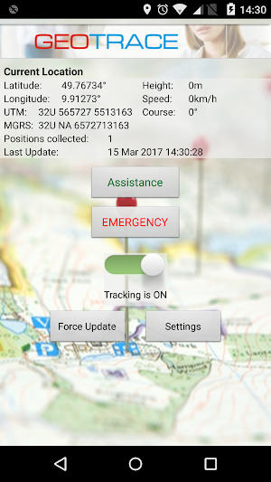 GEOTRACE Tracker Screenshot 0