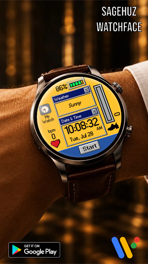 Sagehuz Retro A025 Watch face Screenshot 3