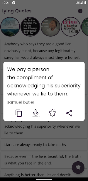 Lying Quotes and Sayings Screenshot 3