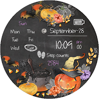 BFF35- Halloween Pumpkin Witch