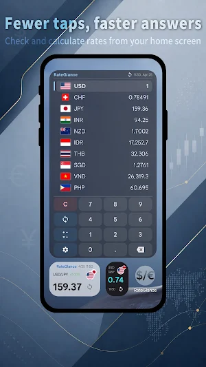 RateGlance - Currency Widget Screenshot 2