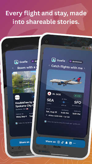 Goafie - Flight & Stay Tracker Screenshot 3