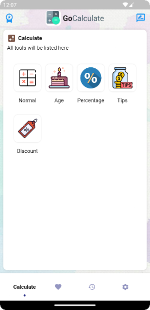 GoCalculate - Calculator Screenshot 0