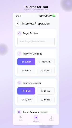 PrepMaster: AI Mock Interview Screenshot 1