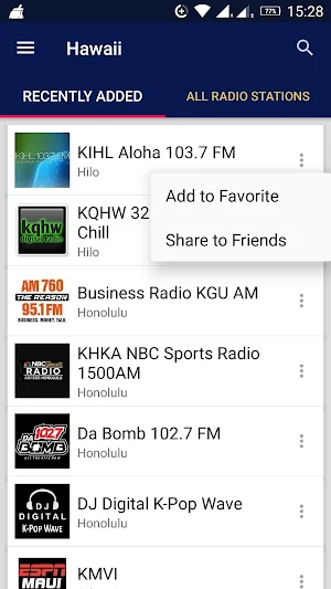 Hawaii Radio Stations - USA Screenshot 1