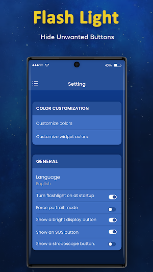 Flashlight : LED Torch light Screenshot 2