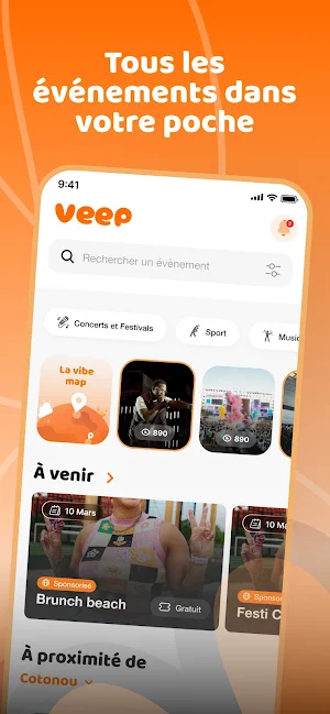 VEEP –Billetterie & Événements Screenshot 0
