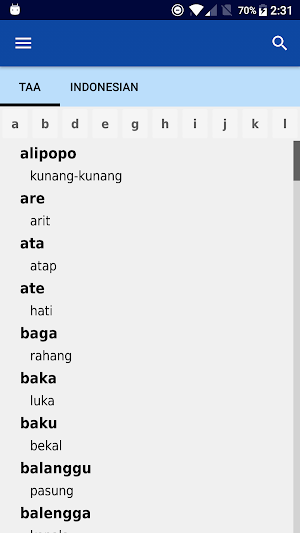Kamus Taa Screenshot 0