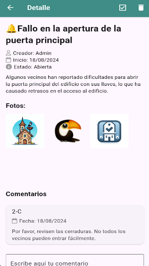 MyComunidad reservas Screenshot 2