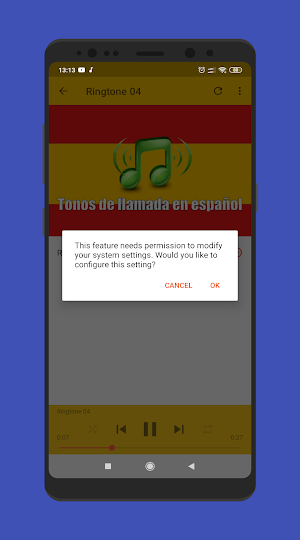 Spanish Music Ringtones  MP3 Screenshot 3