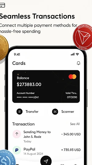 CoinCardX - Crypto Card Wallet Screenshot 2