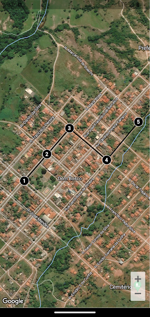 Marcador de área e distancias Screenshot 2