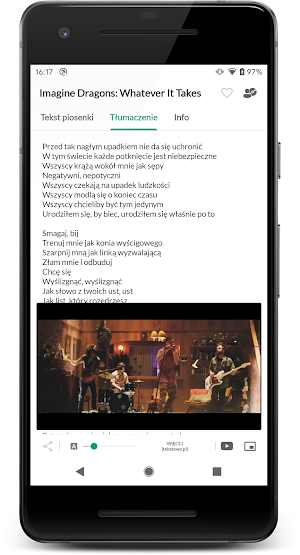 Teksto Lyrics Screenshot 2