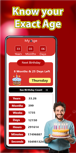 Age Calculator: Family Tracker Screenshot 1