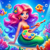 Mermaid Coloring Game