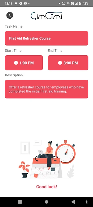 Cimcimi Planner Screenshot 2