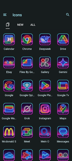Synthwave Icon Pack Screenshot 3