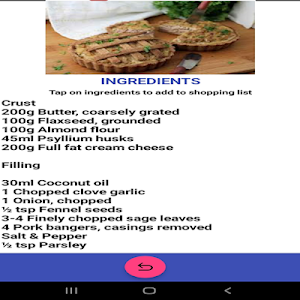 Banting Recipes Screenshot 1
