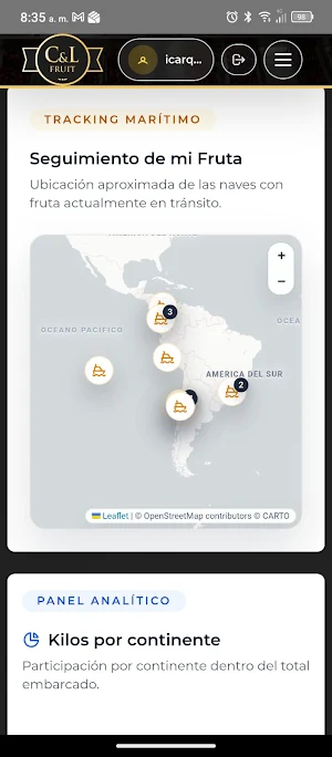 Portal Productores C&L Fruit Screenshot 0