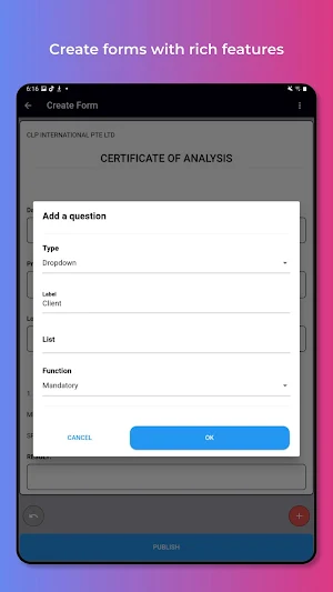 eForm Screenshot 1