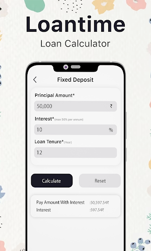 Loantime - EMI Loan Calculator Screenshot 3