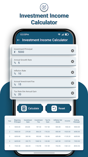 Emi Calculator Screenshot 2