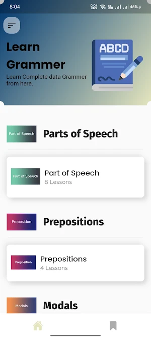 Learn Grammer Pro Screenshot 0