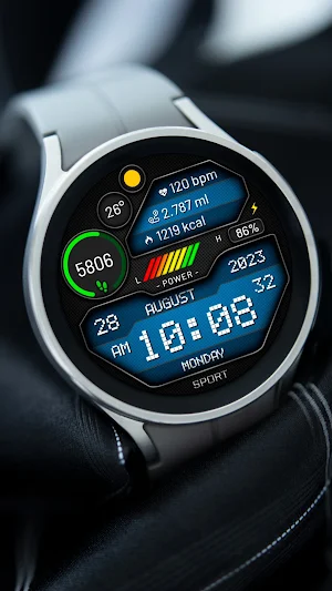 DIGITAL STORM Watchface Screenshot 2