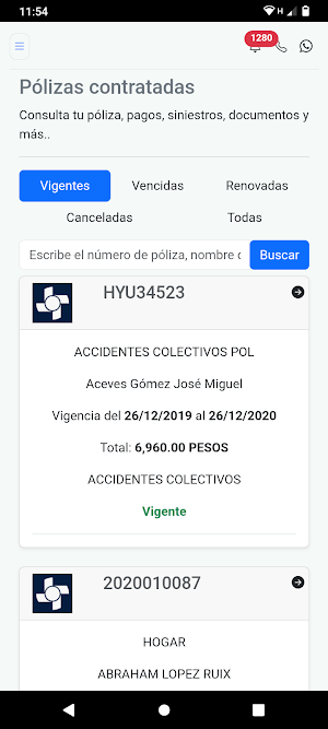 Consulta Poliza Screenshot 2