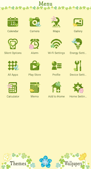 Clovers and Swallows Theme Screenshot 1